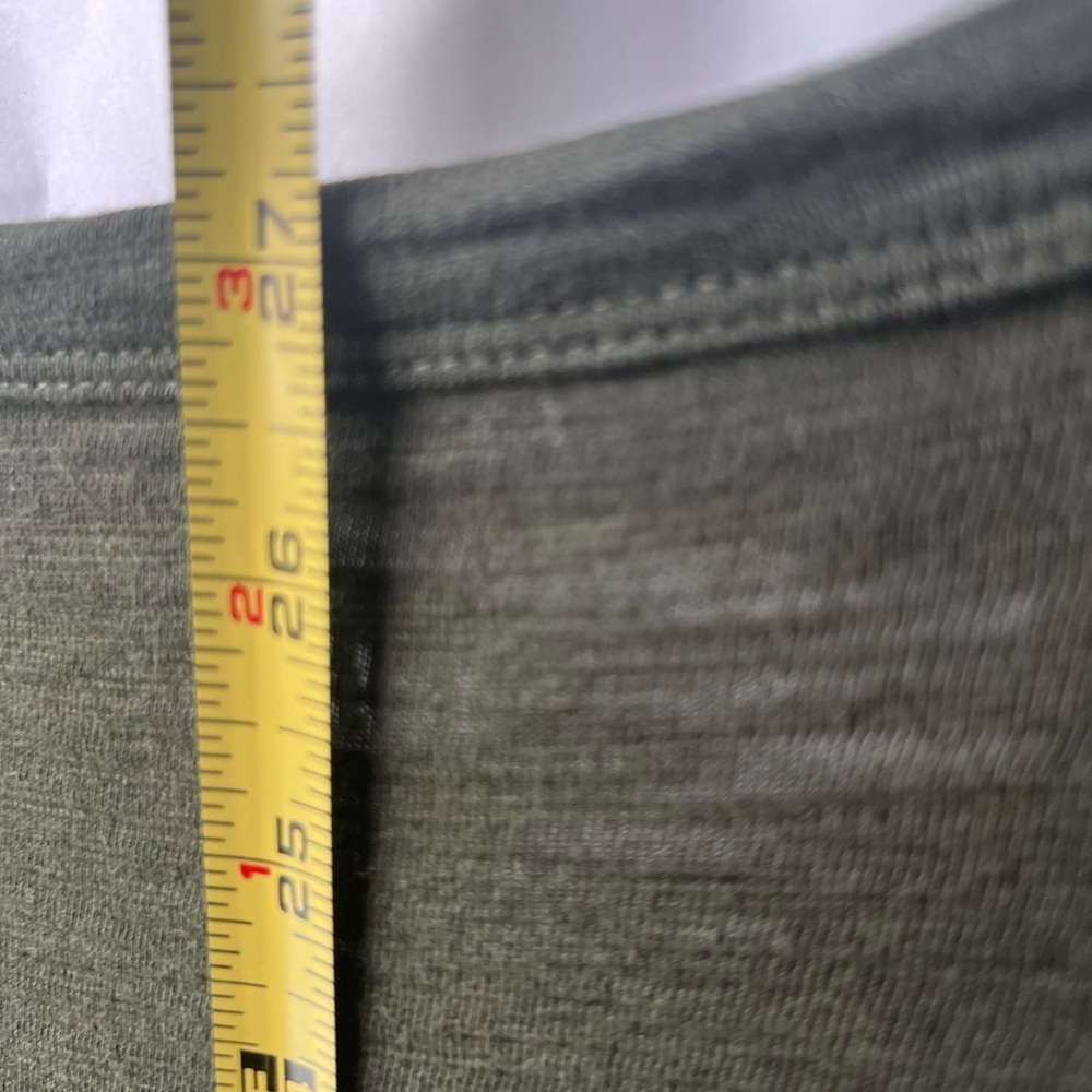 Chico's Forest Green 3/5 Sleeve Top 0 - Picture 5 of 8